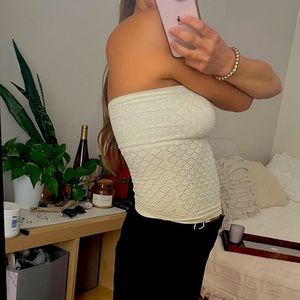 White tube top from free people